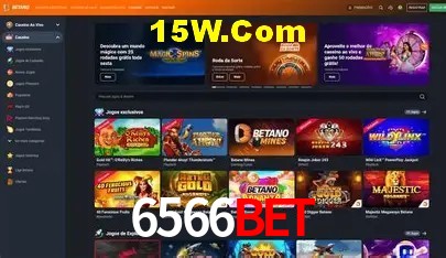 Interface moderna da plataforma 6566Bet